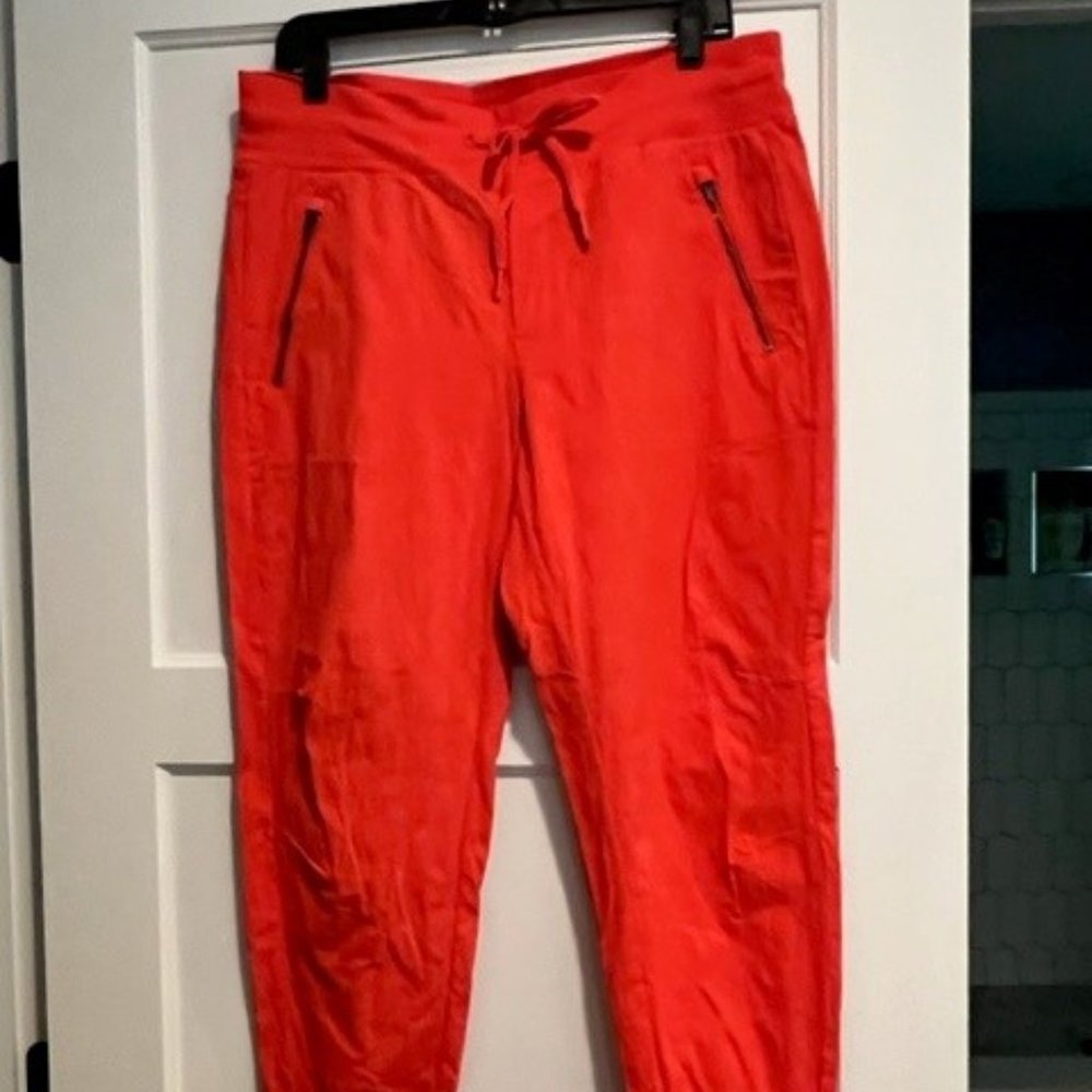 Athleta Trekkie North Pants - size 12 Flame Orange